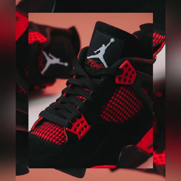 Air Jordan 4 Retro Red Thunder Size 11 Men •100% Authentic• 《CT8527-016》 - Picture 5 of 8